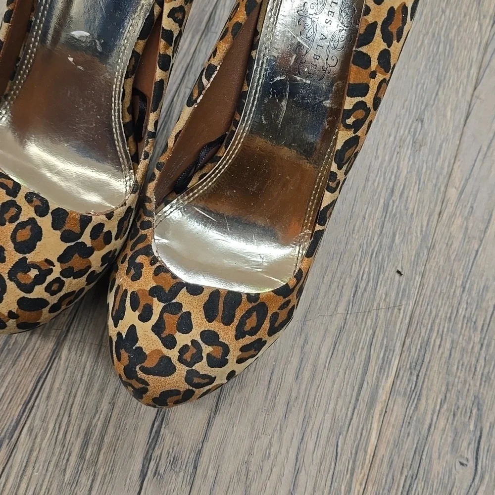 Charles Robert‎ Leopard Platform High Heels | Size 9​